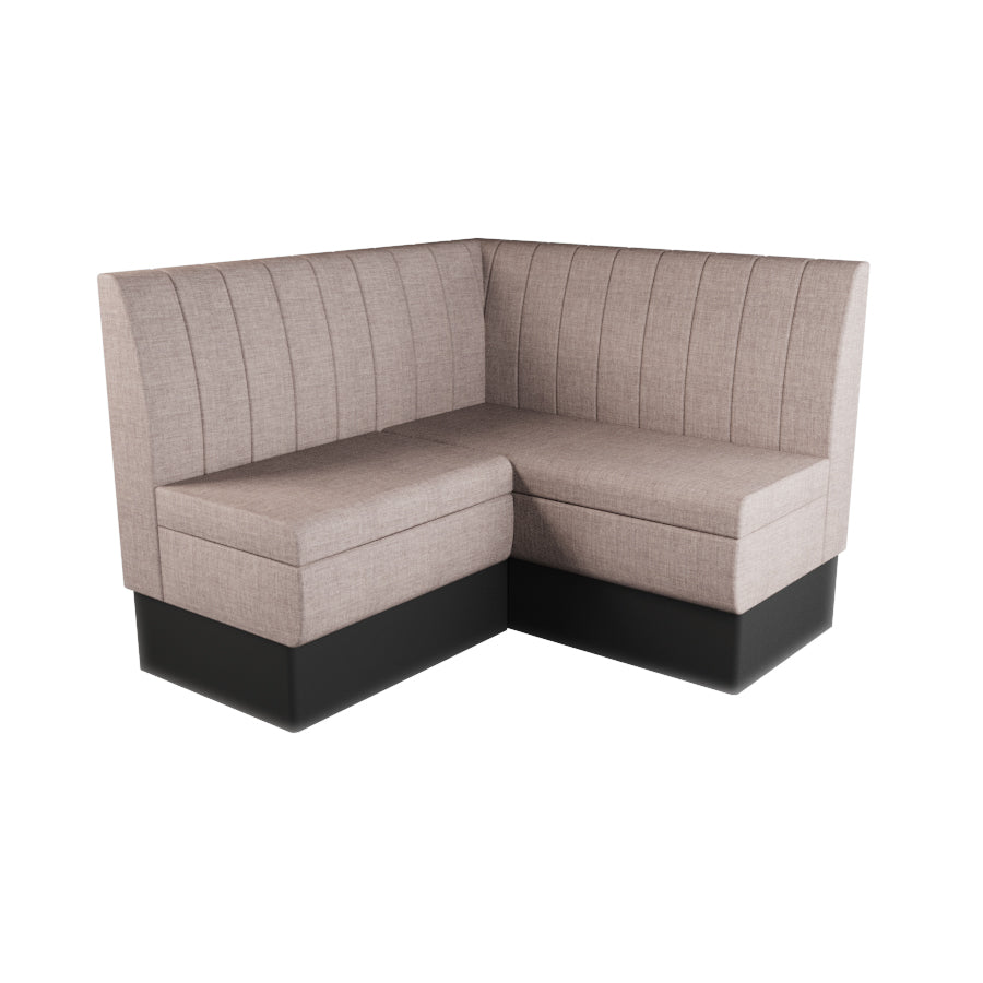 Small Corner Booth Set - Fluted Back