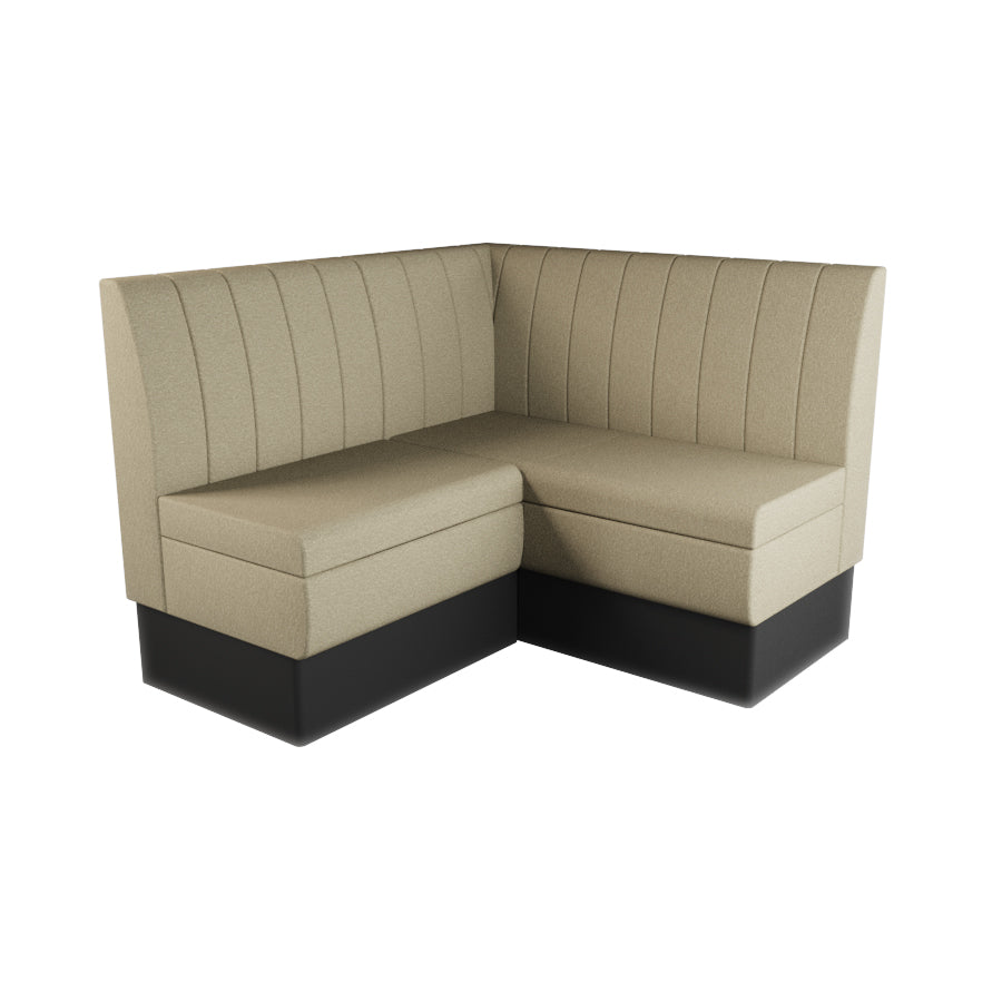 Small Corner Booth Set - Fluted Back