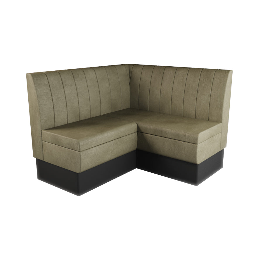 Small Corner Booth Set - Fluted Back
