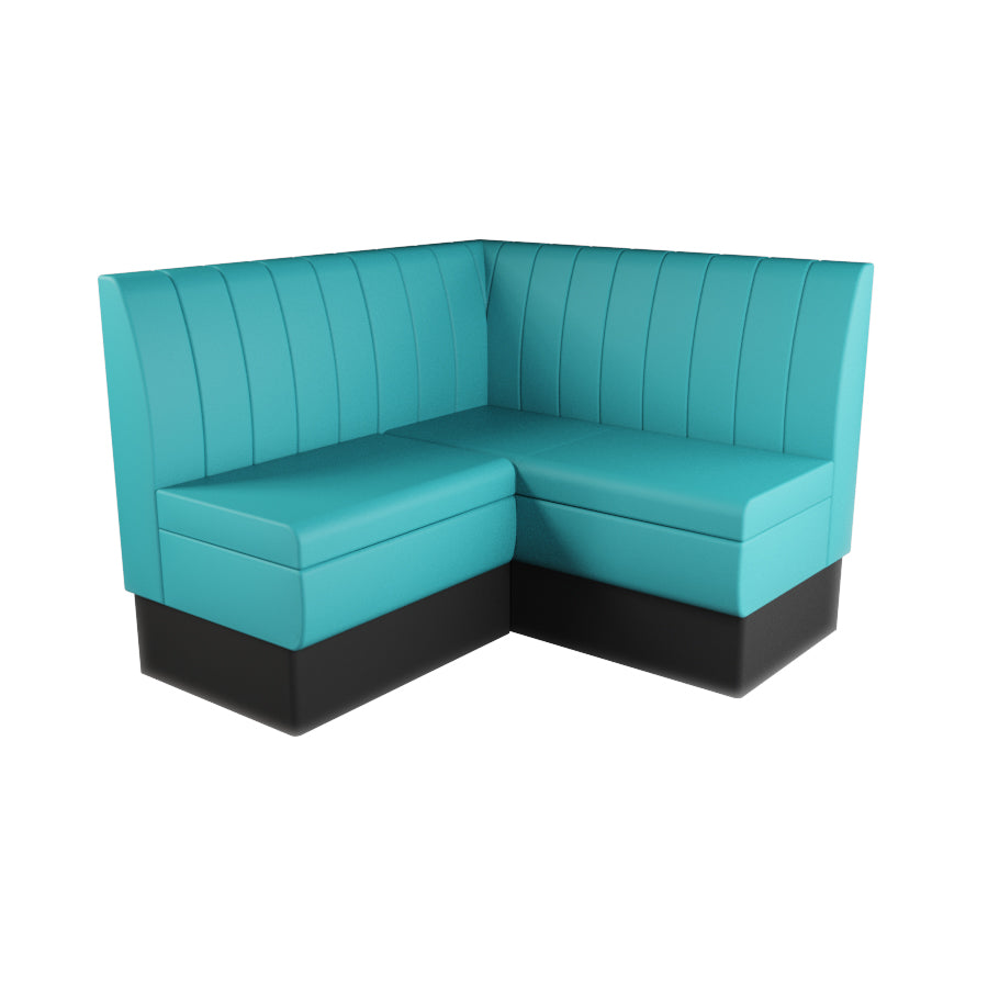 Small Corner Booth Set - Fluted Back