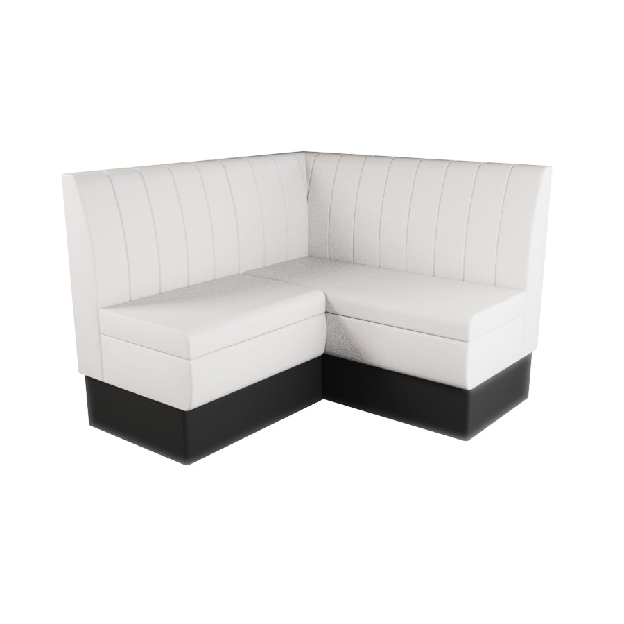 Small Corner Booth Set - Fluted Back