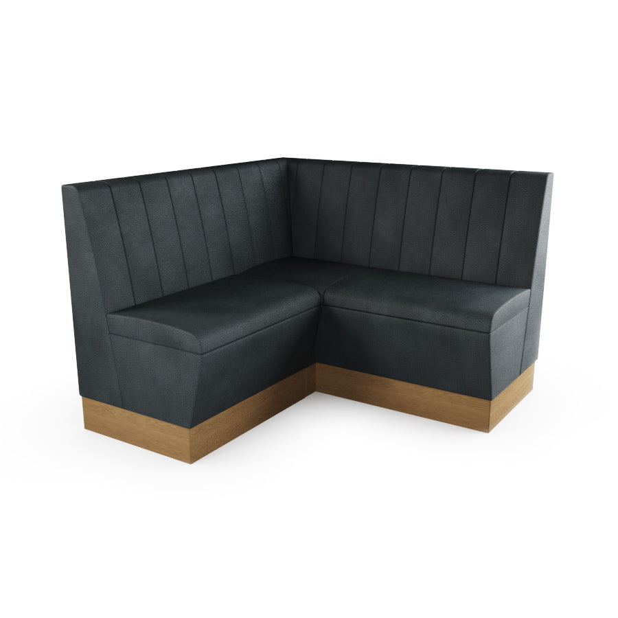 Small Corner Booth Set - Fluted Back