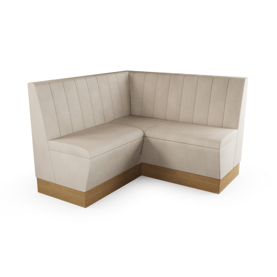 Small Corner Booth Set - Fluted Back