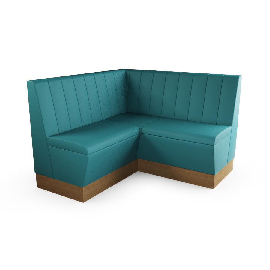 Small Corner Booth Set - Fluted Back