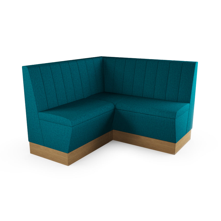 Small Corner Booth Set - Fluted Back