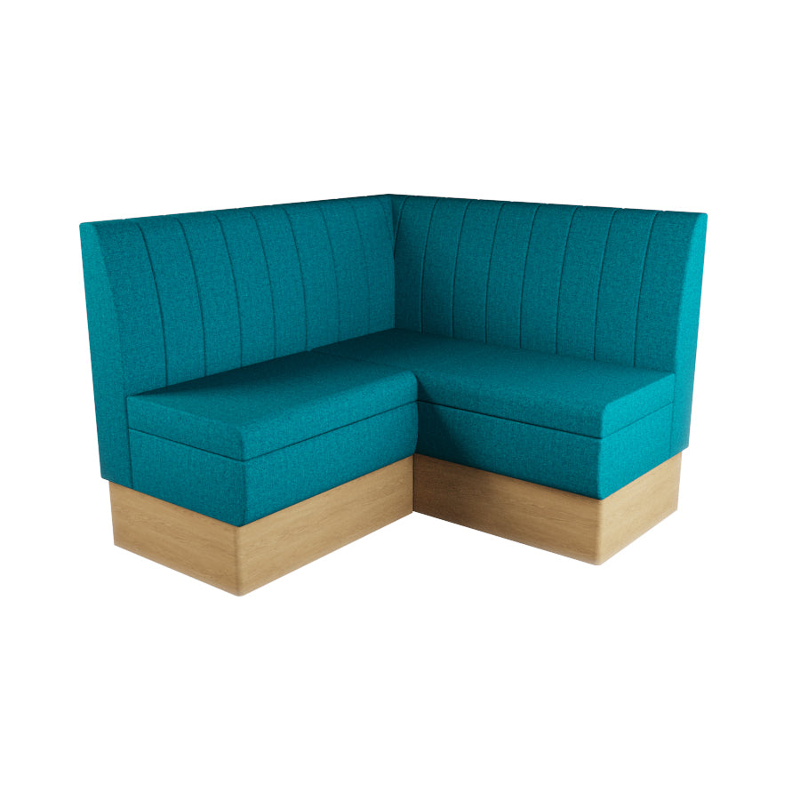 Small Corner Booth Set - Fluted Back