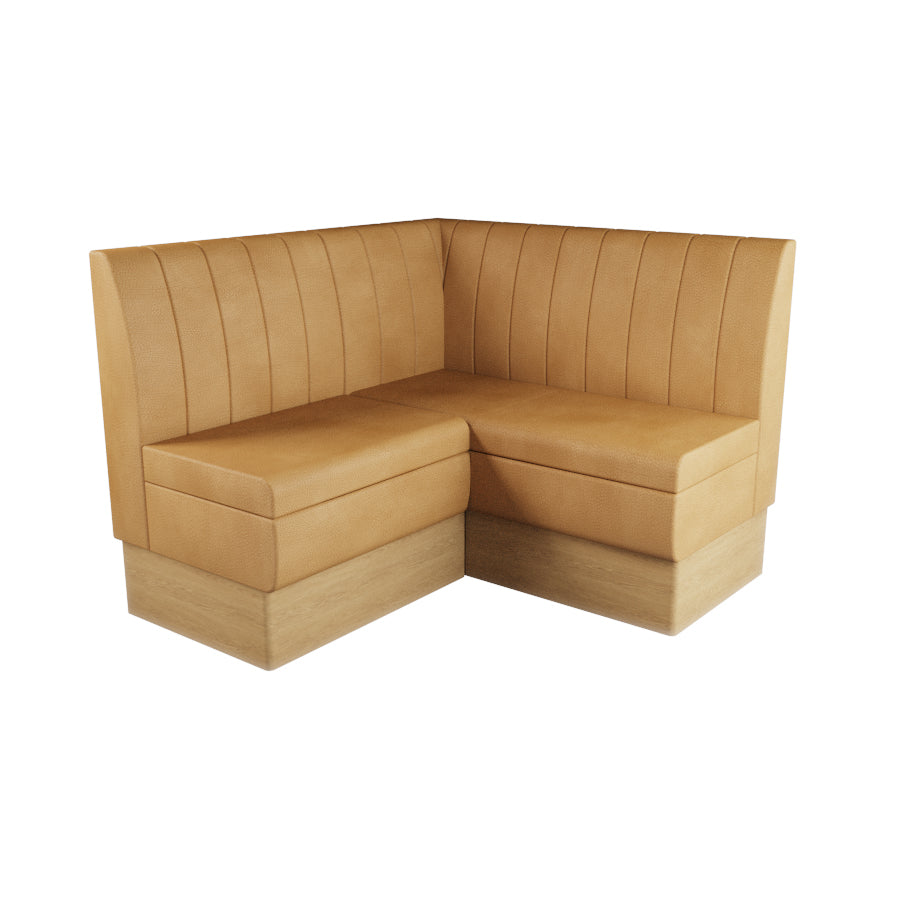 Small Corner Booth Set - Fluted Back