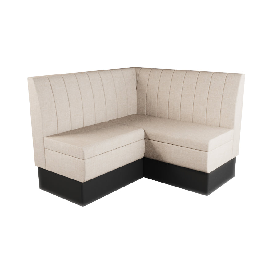 Small Corner Booth Set - Fluted Back