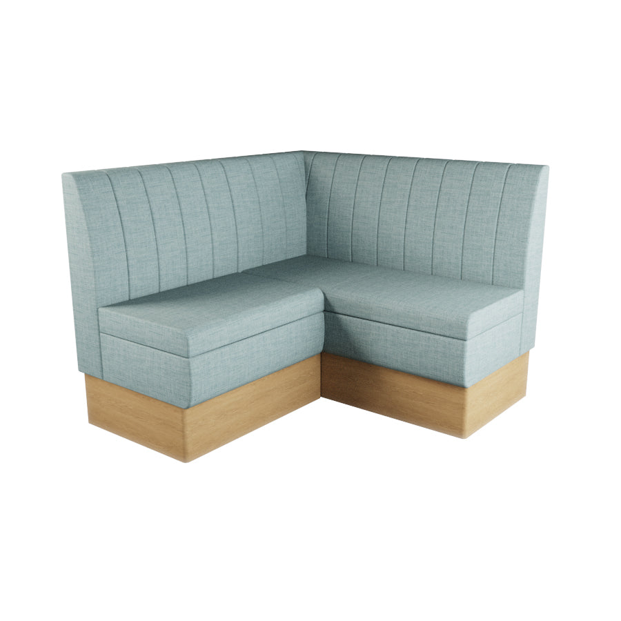 Small Corner Booth Set - Fluted Back