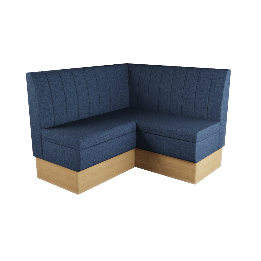 Small Corner Booth Set - Fluted Back