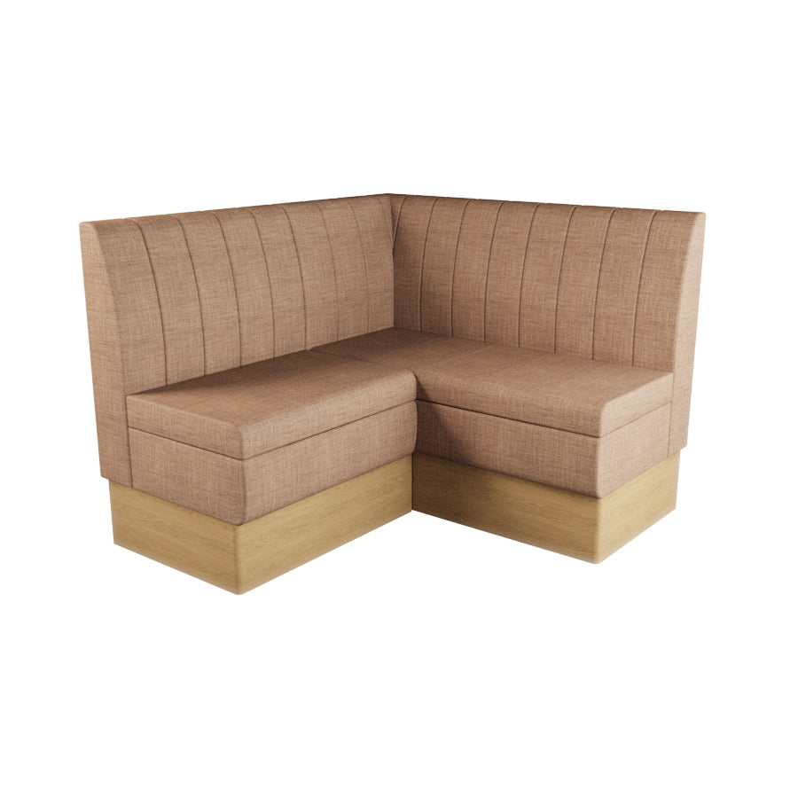 Small Corner Booth Set - Fluted Back