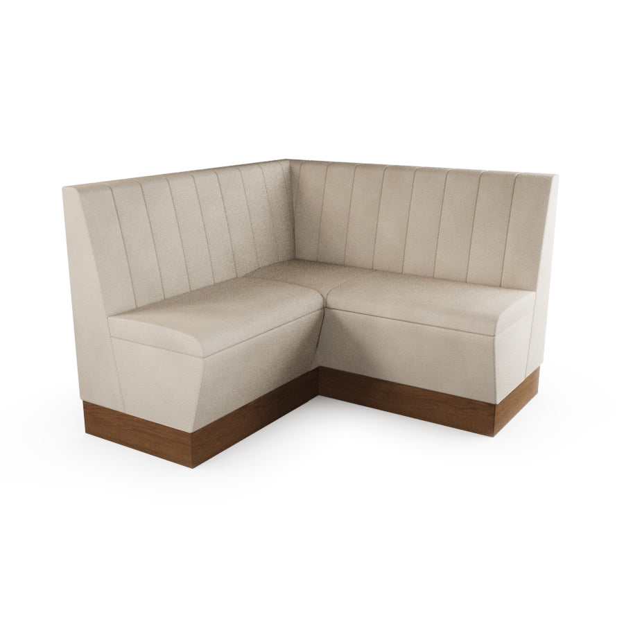 Small Corner Booth Set - Fluted Back