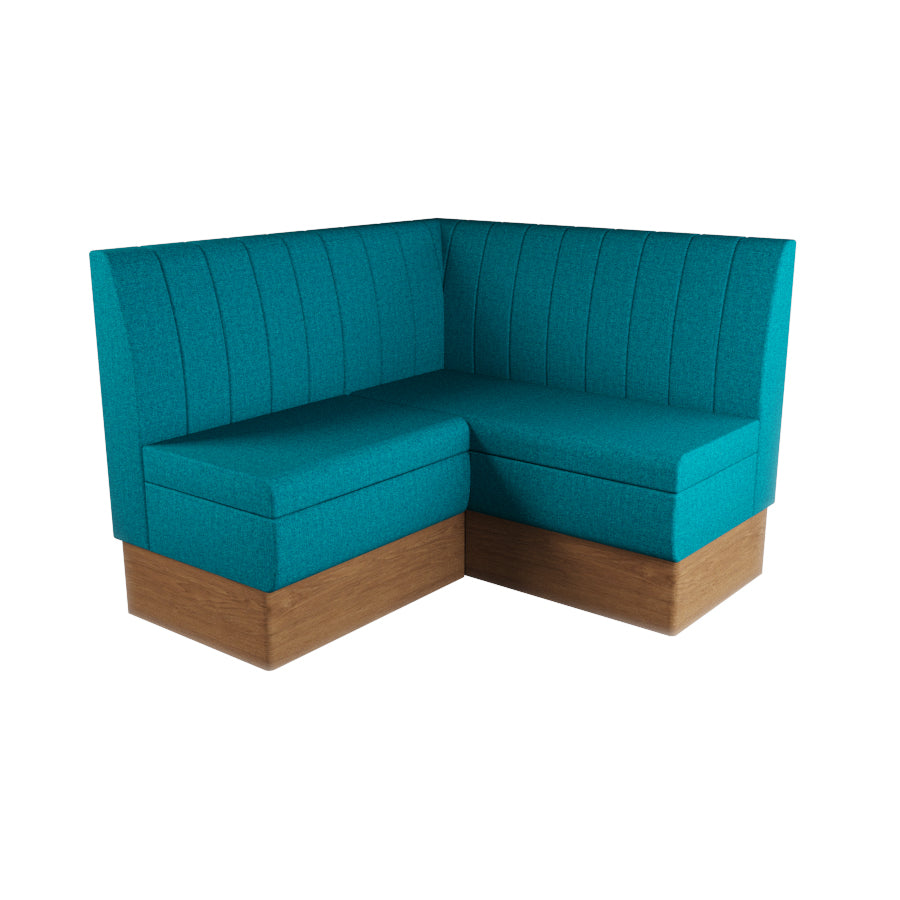 Small Corner Booth Set - Fluted Back