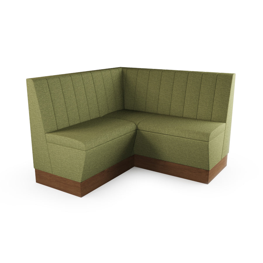 Small Corner Booth Set - Fluted Back