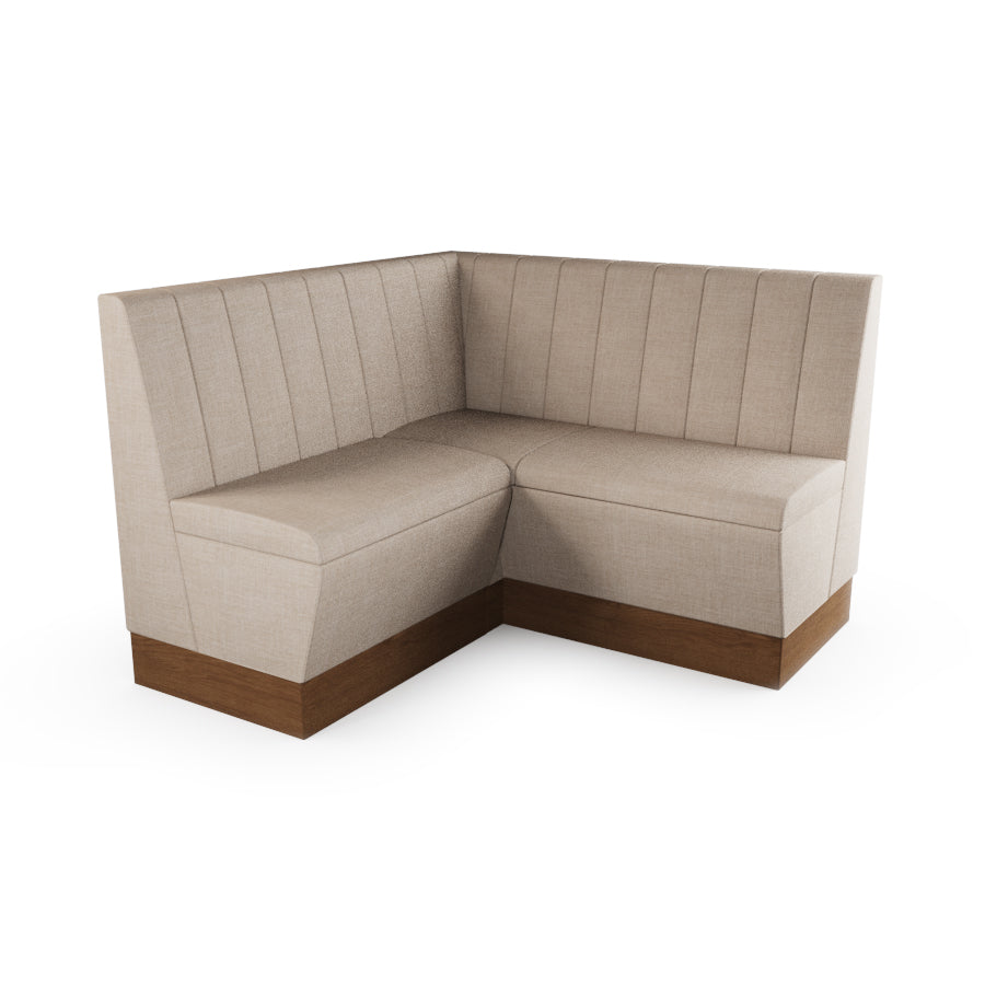 Small Corner Booth Set - Fluted Back