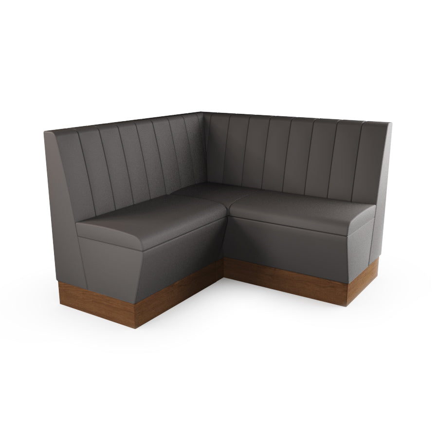 Small Corner Booth Set - Fluted Back
