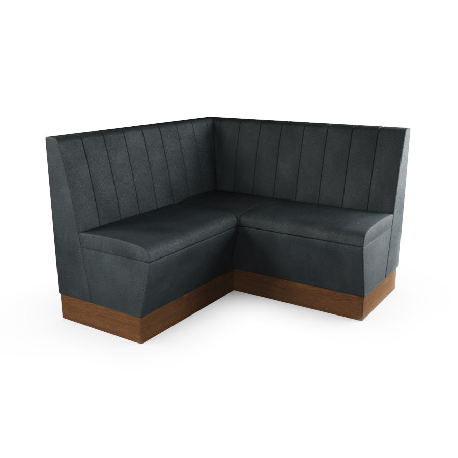 Small Corner Booth Set - Fluted Back