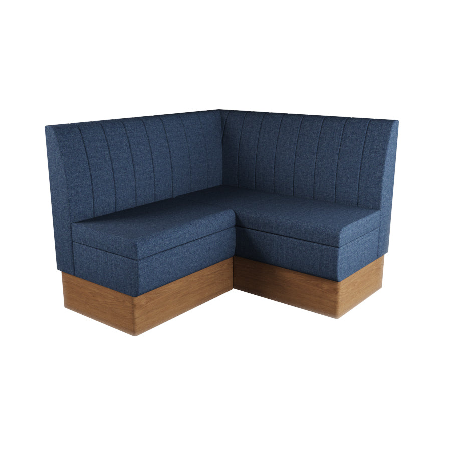 Small Corner Booth Set - Fluted Back