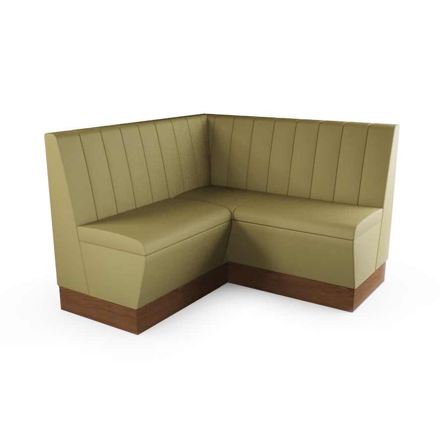 Small Corner Booth Set - Fluted Back