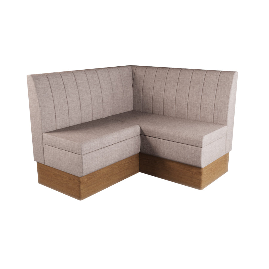 Small Corner Booth Set - Fluted Back