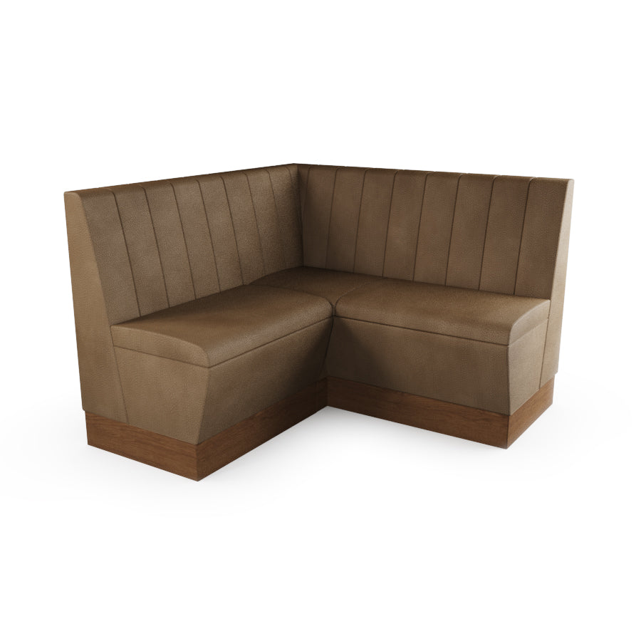 Small Corner Booth Set - Fluted Back