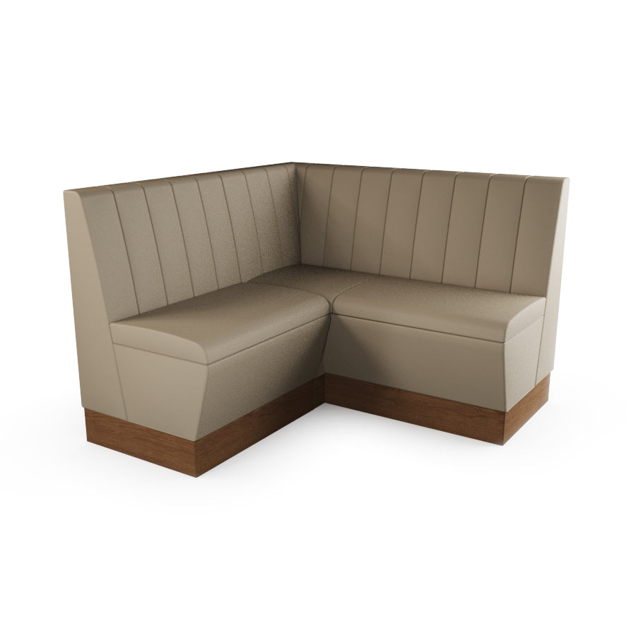 Small Corner Booth Set - Fluted Back