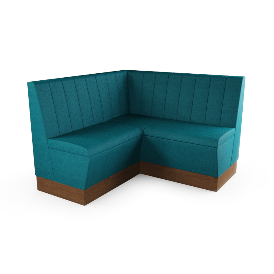 Small Corner Booth Set - Fluted Back