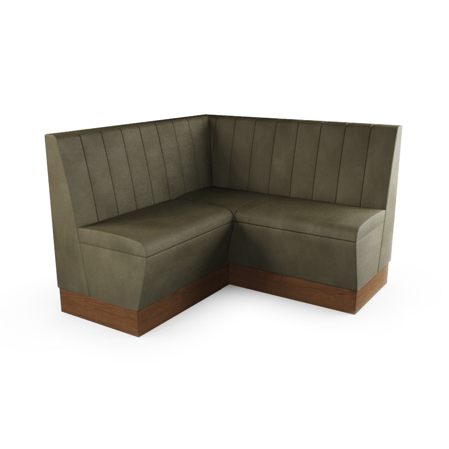 Small Corner Booth Set - Fluted Back