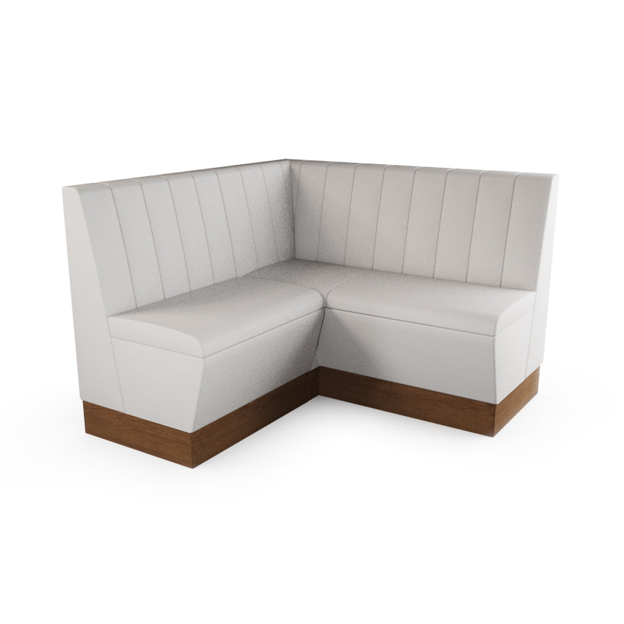 Small Corner Booth Set - Fluted Back