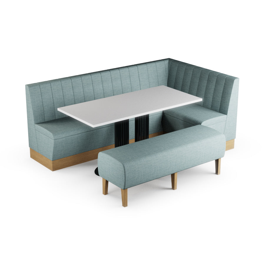 Large Corner Booth Set