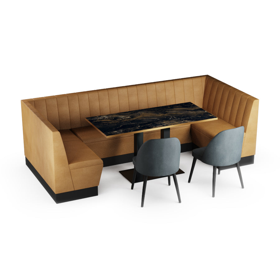 Large U-Shaped Booth Set