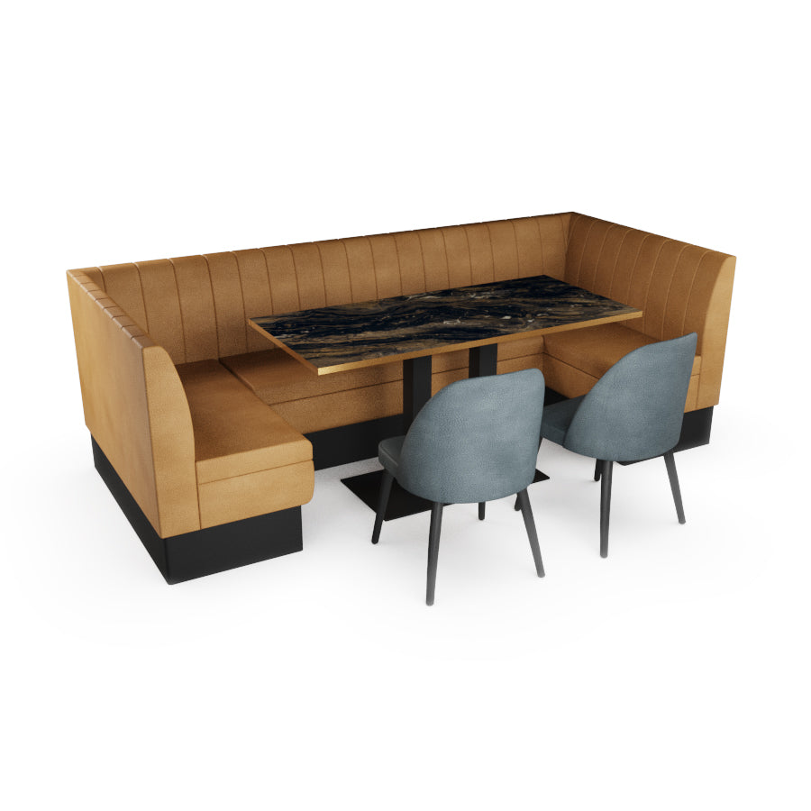 Large U-Shaped Booth Set