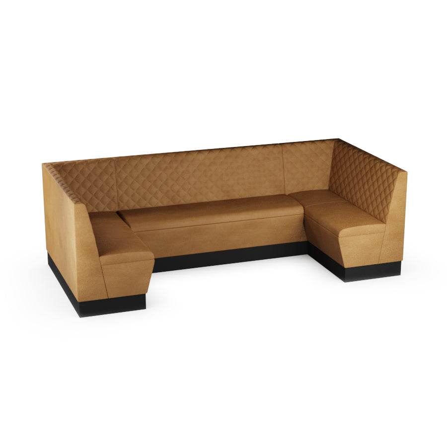 Large U-Shaped Booth Set - Quilted Back