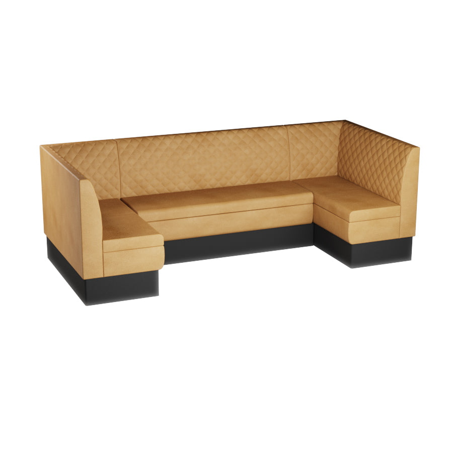 Large U-Shaped Booth Set - Quilted Back