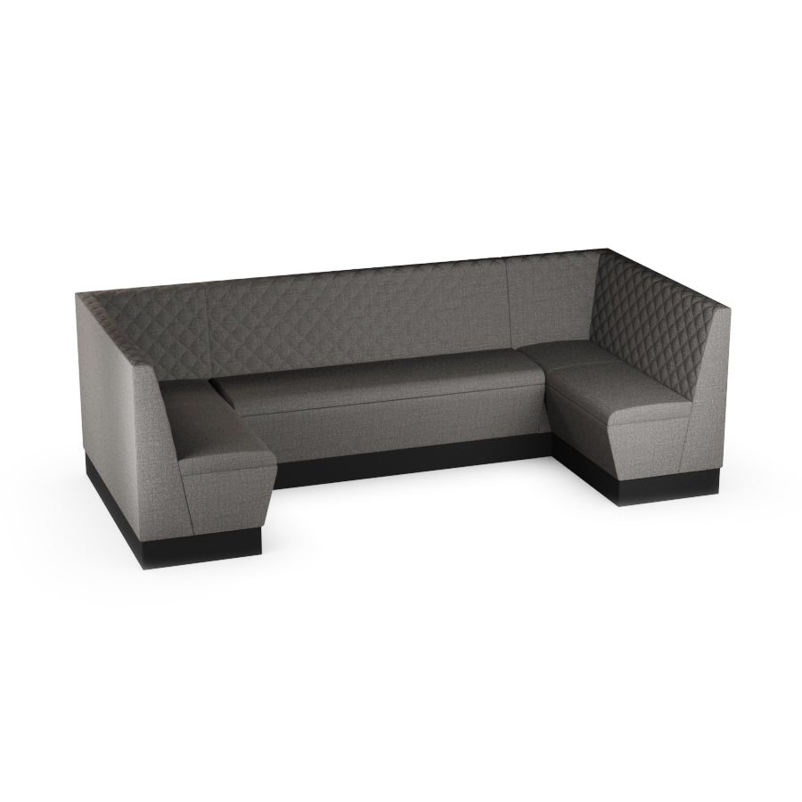 Large U-Shaped Booth Set - Quilted Back
