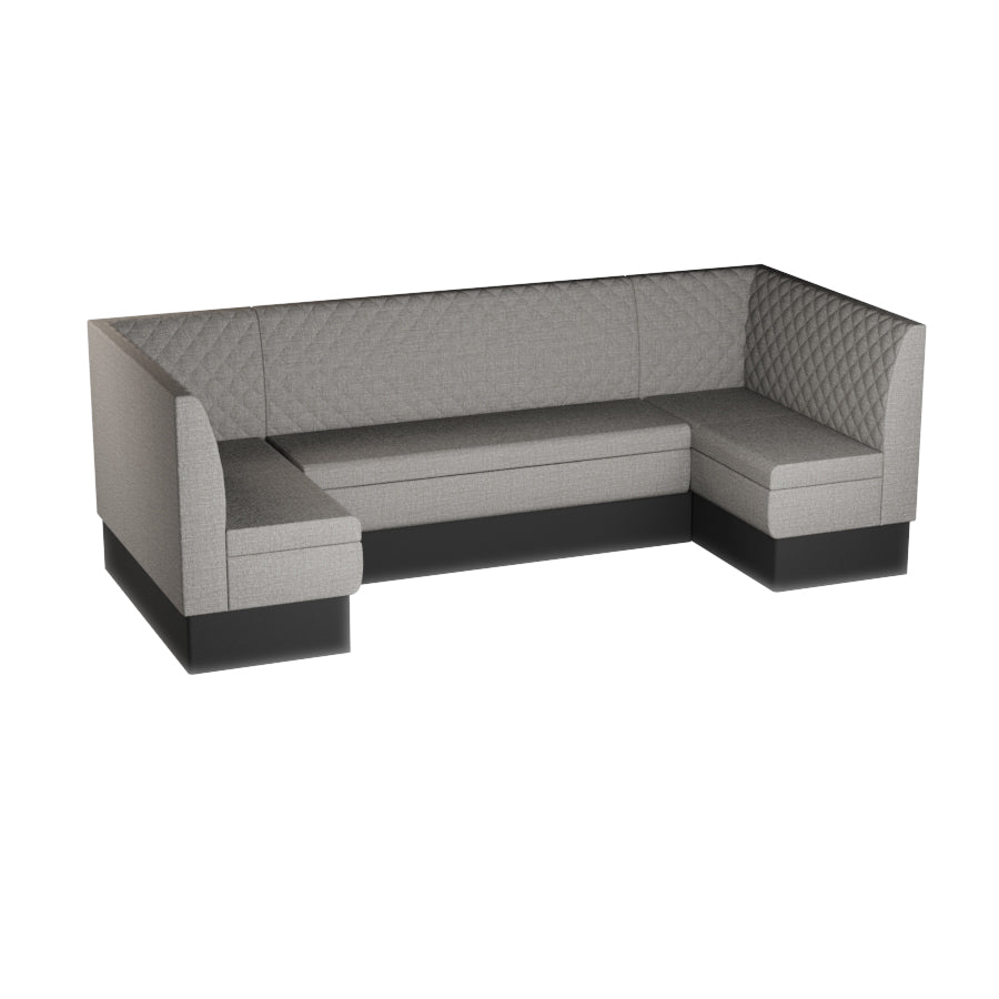 Large U-Shaped Booth Set - Quilted Back