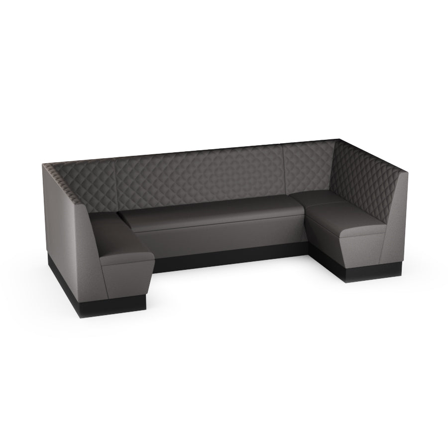 Large U-Shaped Booth Set - Quilted Back