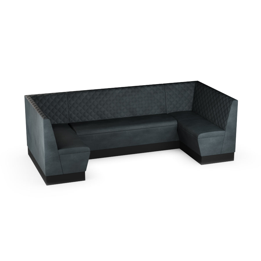 Large U-Shaped Booth Set - Quilted Back