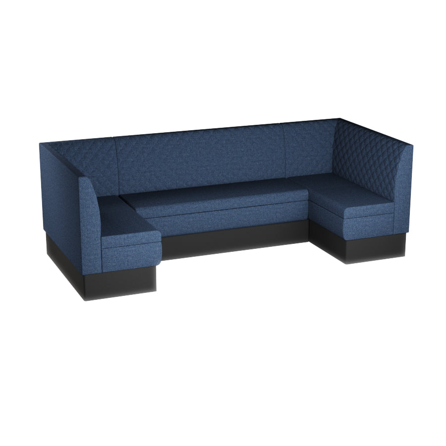 Large U-Shaped Booth Set - Quilted Back
