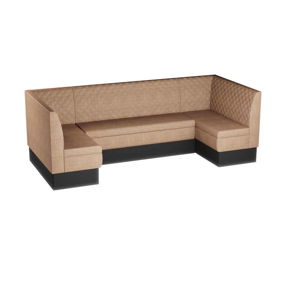 Large U-Shaped Booth Set - Quilted Back