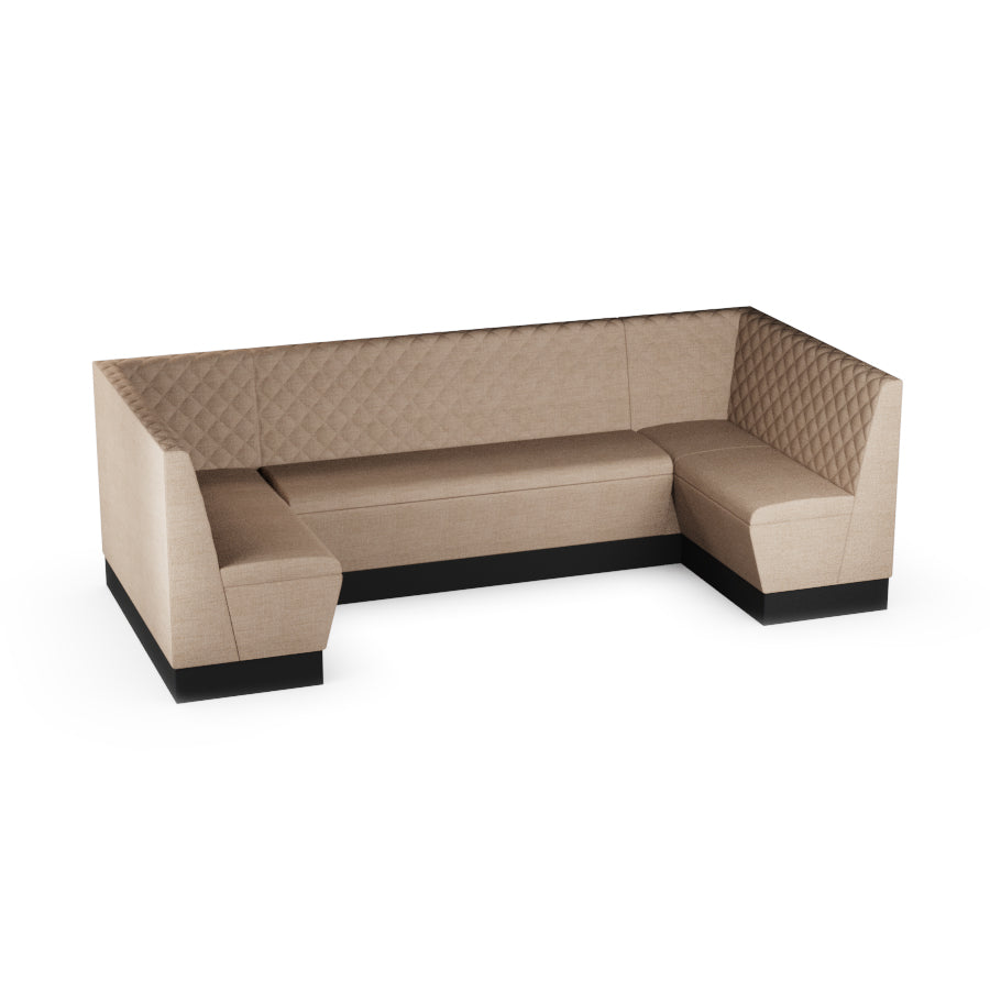 Large U-Shaped Booth Set - Quilted Back