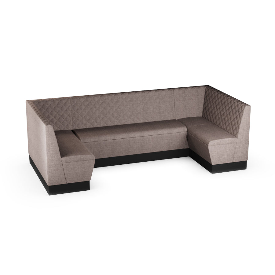 Large U-Shaped Booth Set - Quilted Back