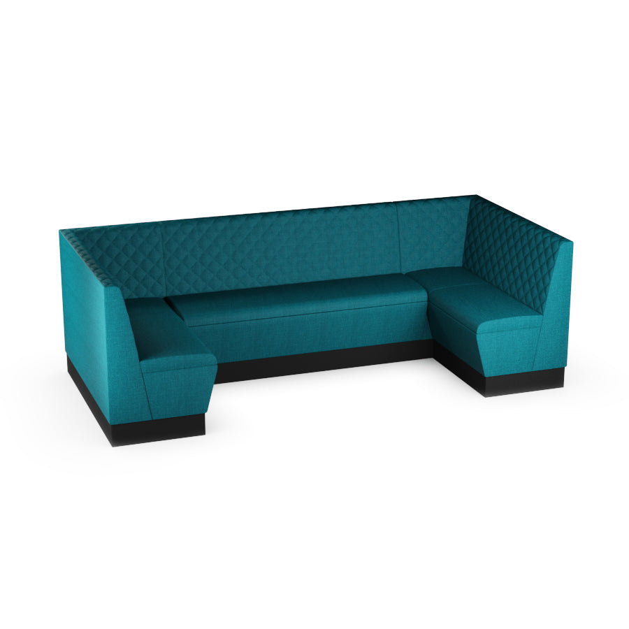 Large U-Shaped Booth Set - Quilted Back