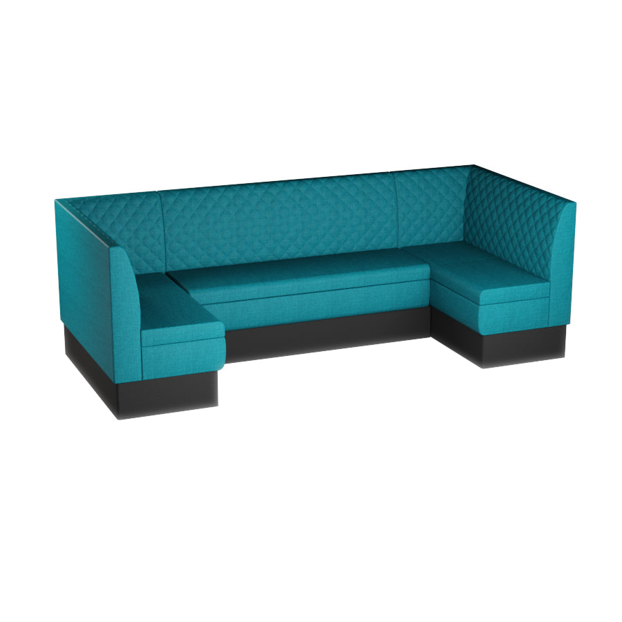 Large U-Shaped Booth Set - Quilted Back