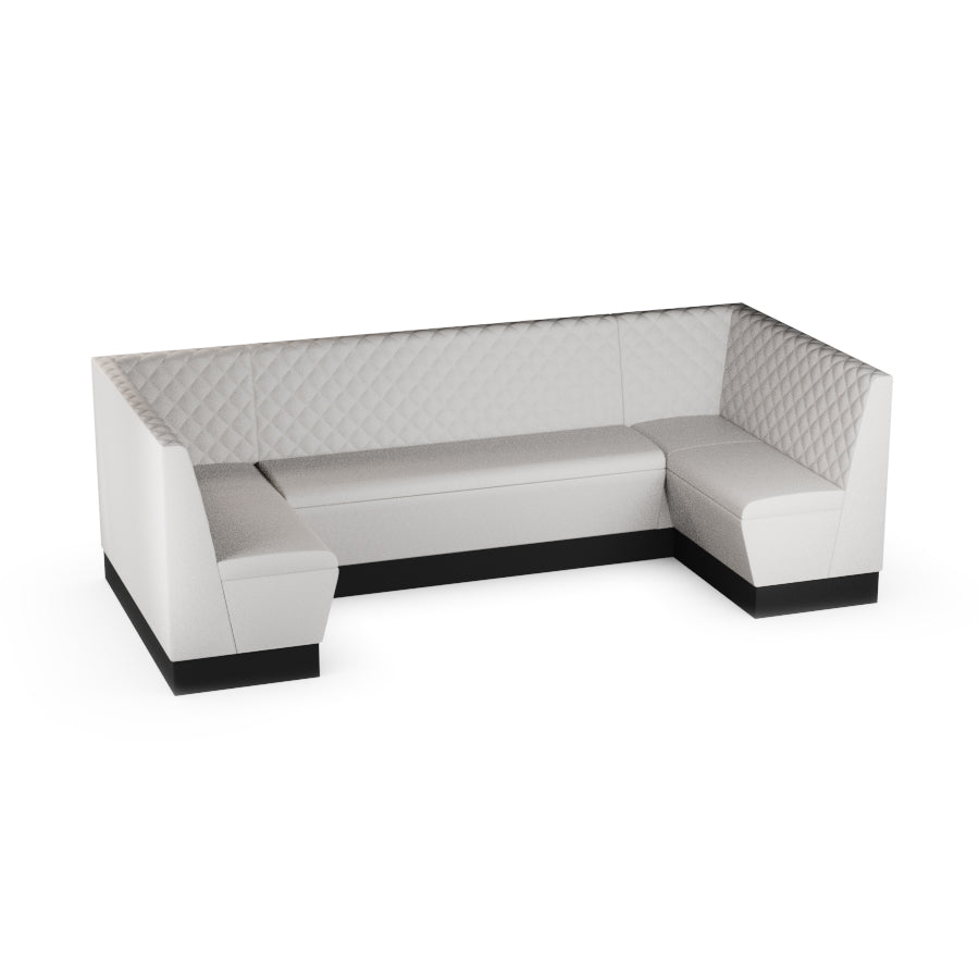 Large U-Shaped Booth Set - Quilted Back