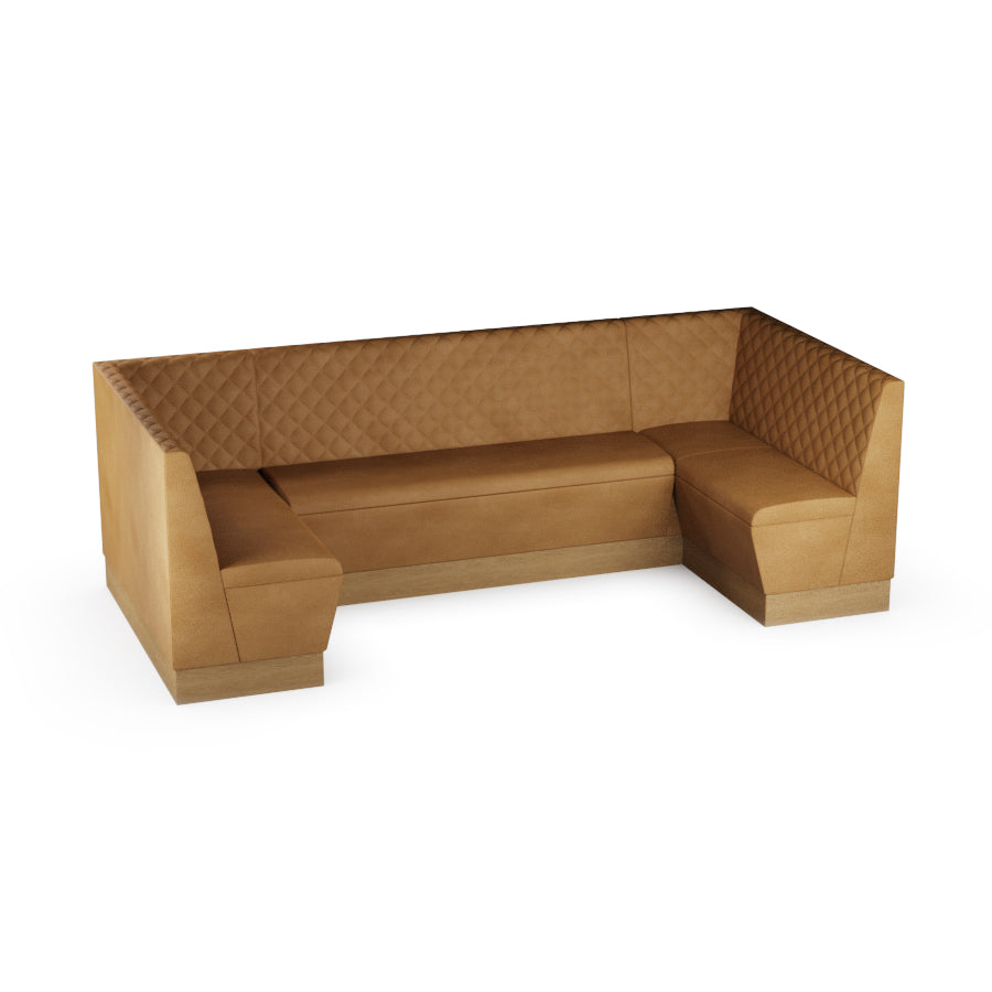 Large U-Shaped Booth Set - Quilted Back