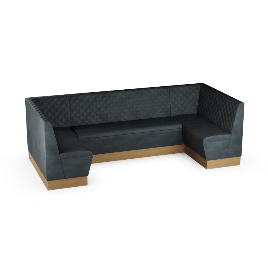 Large U-Shaped Booth Set - Quilted Back