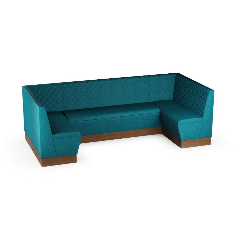 Large U-Shaped Booth Set - Quilted Back