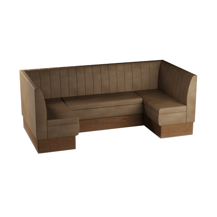 Medium U-Shaped Booth Set - Fluted Back