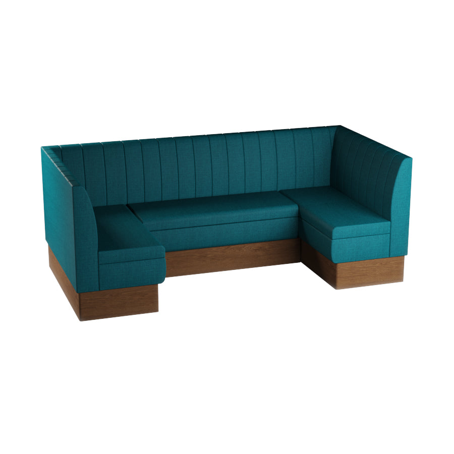 Medium U-Shaped Booth Set - Fluted Back
